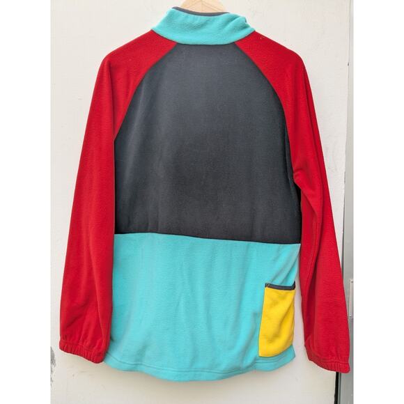 Shinesty Pullover Sweat Shirt Retro Color Block Unisex Stay Weird Shine On Sz M - Picture 10 of 10